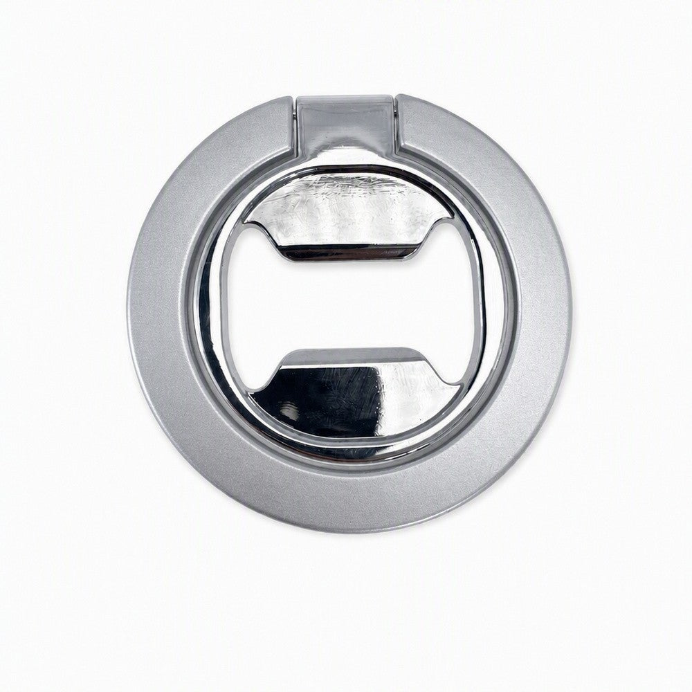 Zore Paris M10 Magnetik Standlı Şişe Açacaklı Ring Telefon Tutucu Gümüş